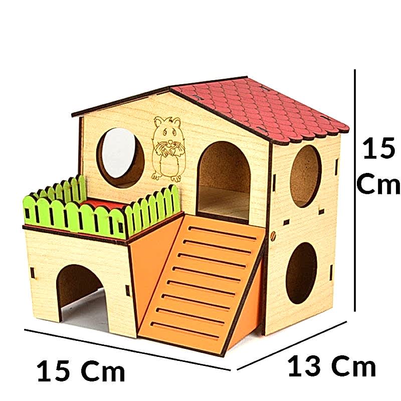 Flip Hamster Evi 2 Katlı Medium