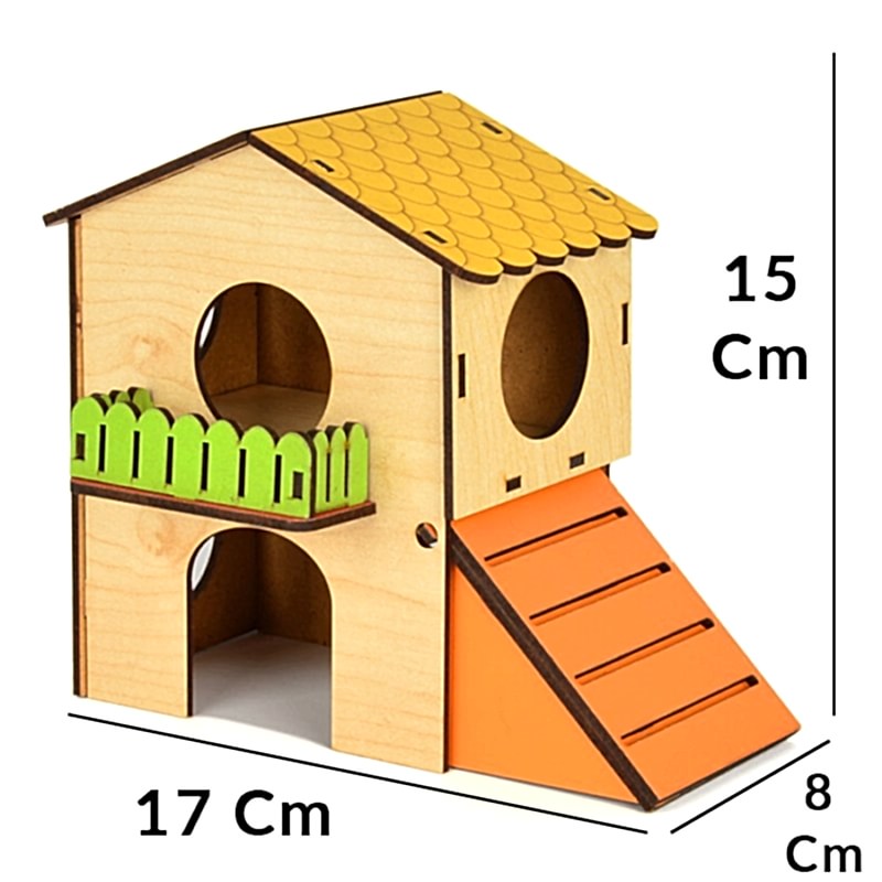 Flip Hamster Evi 2 Katlı Small