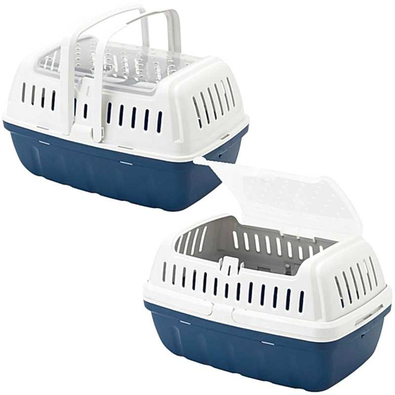 Moderna Hipster Gine Pig Ve Tavşan Taşıma Çantası Large Mavi