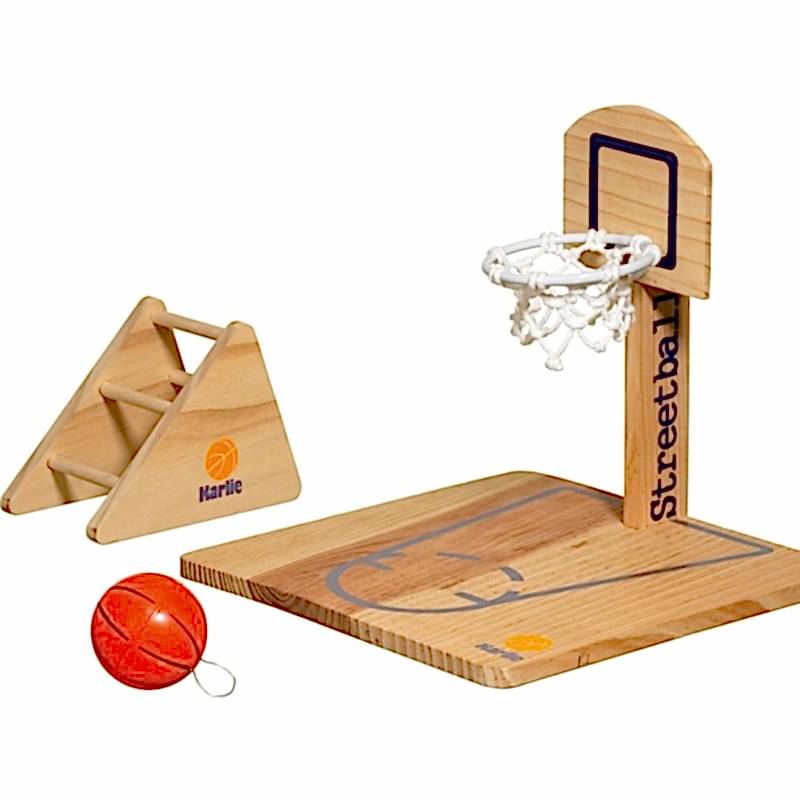 KARLIE AHŞAP KUŞ OYUNCAGI BASKET POTASI 20X20X21CM