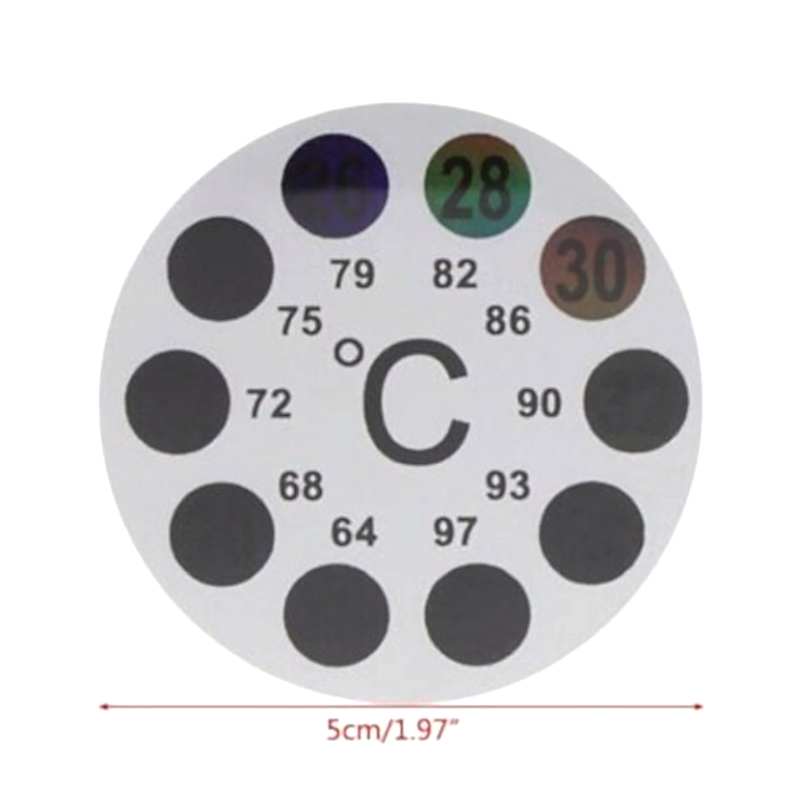 Dijital Yapışkanlı Akvaryum Derecesi Termometresi yuvarlak