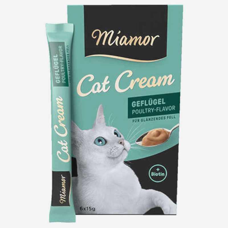 Miamor Cream Kümes Hayvanlı Ek Besin ve Kedi Ödülü 6 x 15 Gr