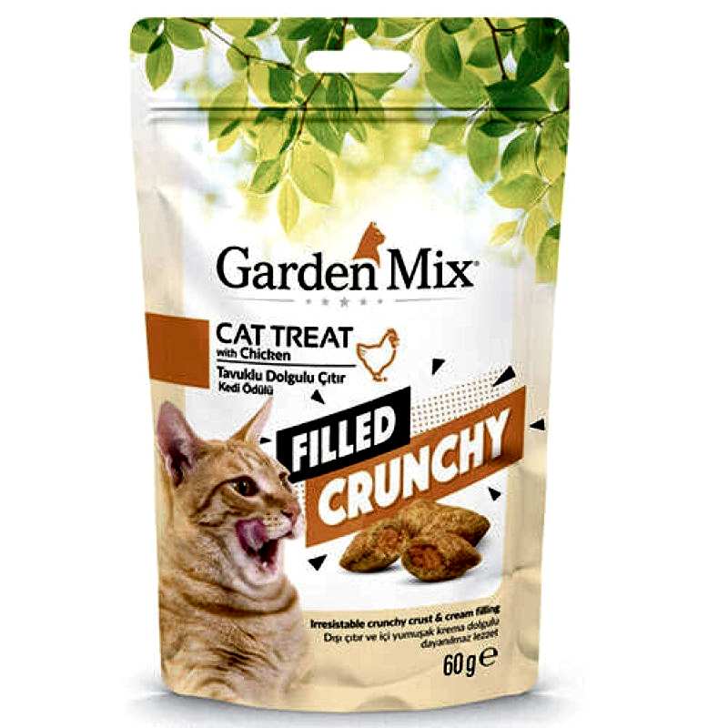 Garden Mix Tavuklu İçi Dolgulu Kedi Ödülü 60 Gr