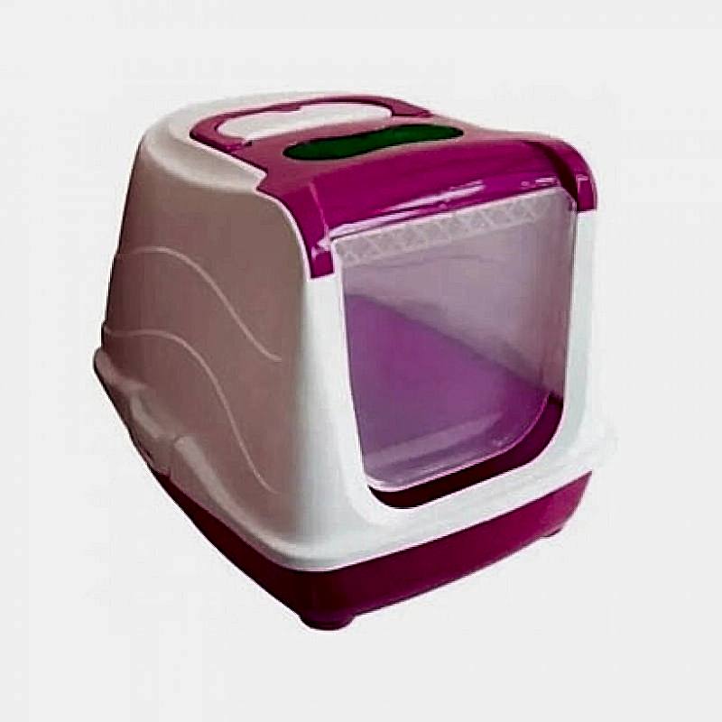 Mio Kapalı kedi Tuvaleti 36x49x39 Cm Pembe