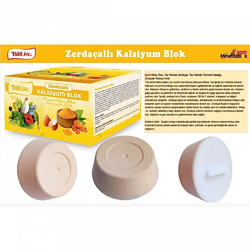 BİOLİVE ZERDAÇALLI KALSİYUM BLOK