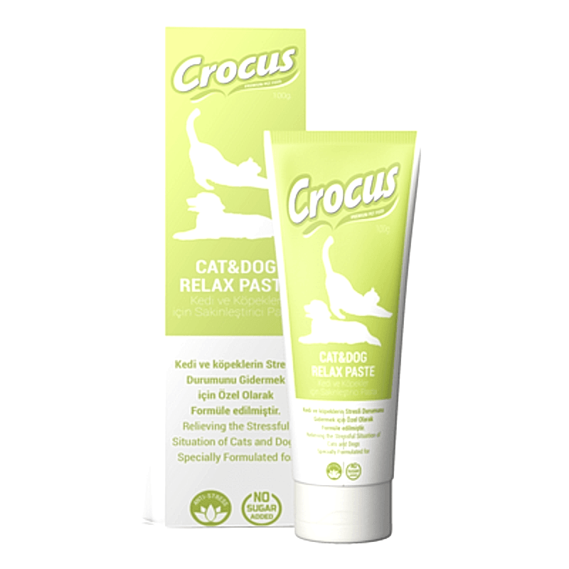 Crocus Relax Sakinleştirici Kedi ve Köpek Macunu 100 Gr