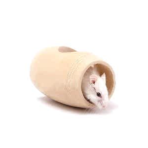 Carno Hamster Oyuncağı Naturel Ahşap Varil