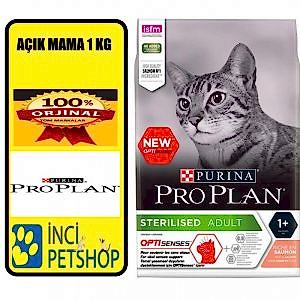 Proplan Sterilised Somonlu açık Kedi Maması 1 Kg
