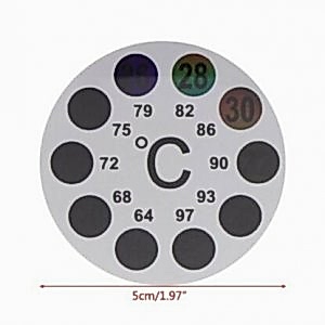 Dijital Yapışkanlı Akvaryum Derecesi Termometresi yuvarlak