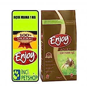ENJOY TAVUK ETLİ YETİŞKİN AÇIK KEDİ MAMASI 1 KG