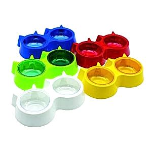 Kedi Kafalı İkili Mama Kabı