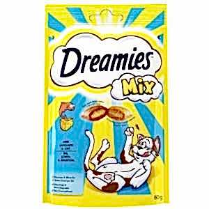 Dreamies Mix Balıklı Yavru ve Yetişkin Kedi Ödülü 60 Gr