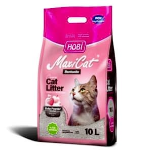 Hobi Maxicat Bebek Pudralı Bentonit Kedi Kumu 10 Litre
