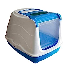 Mio Kapalı kedi Tuvaleti 36x49x39 Cm Mavi