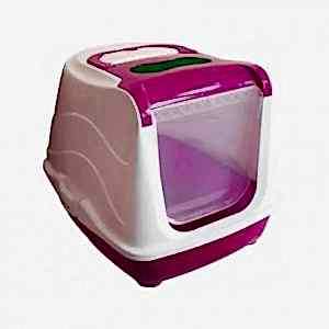 Mio Kapalı kedi Tuvaleti 36x49x39 Cm Pembe