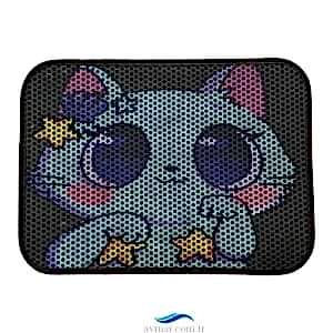 Elekli Kedi Tuvalet Önü Paspası 58x 43 cm