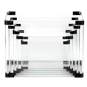 Oval Kesim İthal Cama Cam Akvaryum 50X30X35Cm 4Mm