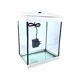 22 Cm Lambalı Lüx Akvaryum 22*14*25 Beyaz