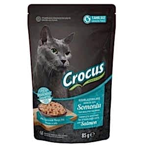 Crocus Pouch Sterilised Tahılsız Somonlu Jöleli Kısırlaştırılmış Kedi Yaş Maması 85 Gr
