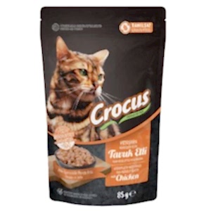 Crocus Pouch Tahılsız Tavuklu Jöleli Kedi Yaş Maması 85 Gr