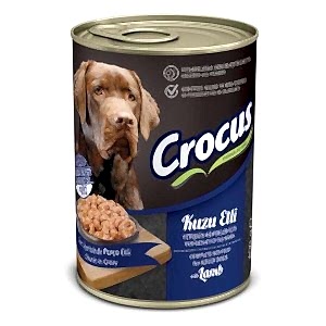 Crocus Kuzu Etli Sos İçinde Parça Etli Köpek Konservesi 400 Gr