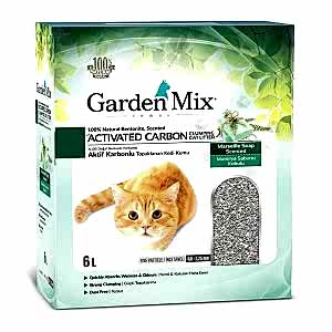 Gardenmix Aktif Karbonlu Marsilya Sabunlu İnce Taneli Kedi Kumu 6 Lt
