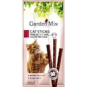 Garden Mix Kuzu Etli Tahılsız Kedi Stick Ödül 3x5 Gr