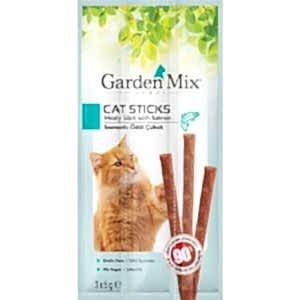 Garden Mix Somonlu Tahılsız Kedi Stick Ödül 3x5 Gr